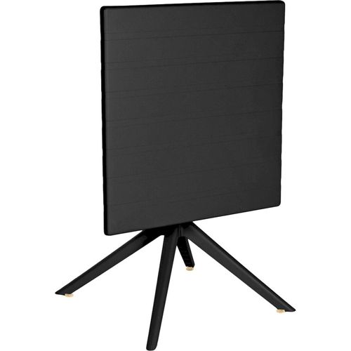 Table Repas Métal Noir Recyclé Style Contemporain Pour Terrasse