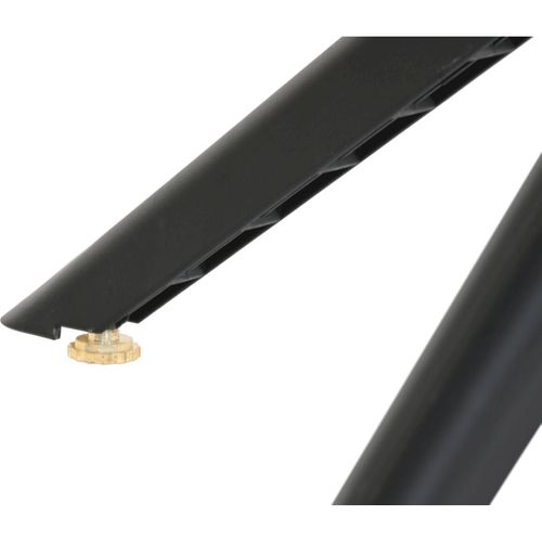 Table De Repas Métal Noir Recyclé Élégante Pour Terrasse Et Jardin