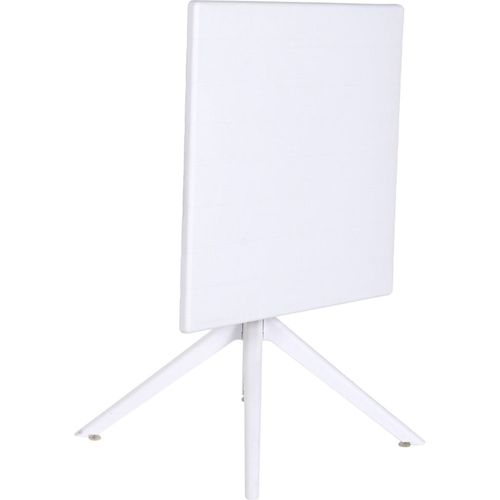 Table Repas Blanche Design Métal Et Polypropylène Recyclé