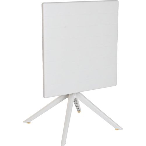 Table De Repas Grise Design En Métal Recyclé Pour Terrasse Et Jardin