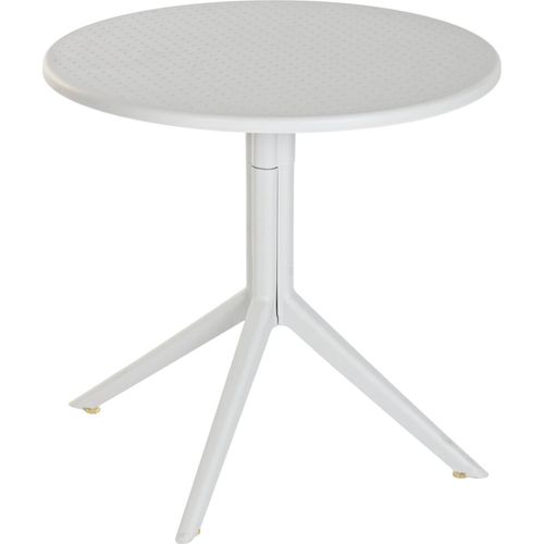 Table Repas Grise Métal Recyclé Style Moderne Terrasse Jardin