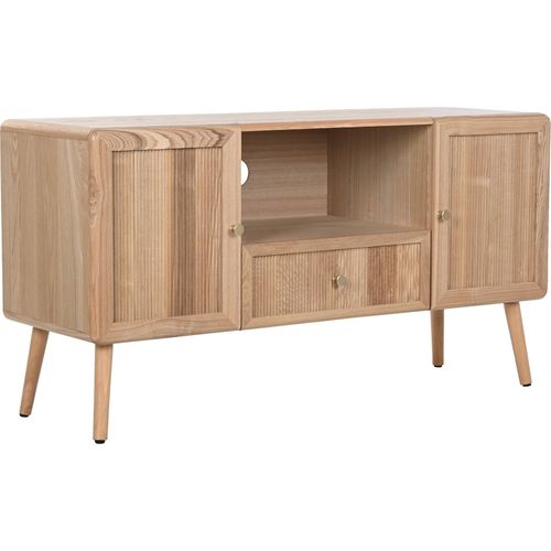 Meuble TV Scandinave Bois Clair Style Épuré Salon Moderne