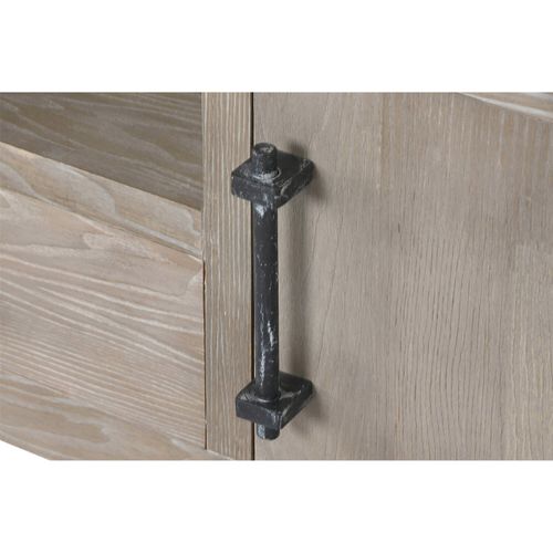 Meuble TV En Bois De Hevea Et Métal Style Romantique