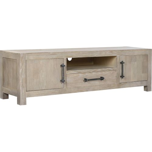 Meuble TV En Bois De Hevea Et Métal Style Romantique