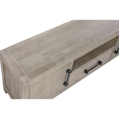 Meuble TV En Bois De Hevea Et Métal Style Romantique