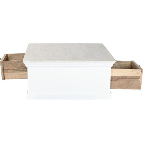 Table Basse Romantique En Bois De Manguier Esprit Méditerranéen