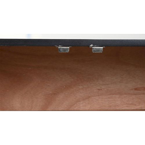 Meuble TV Mandala Noir En Bois De Manguier Et Métal Style Colonial