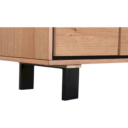 Buffet Scandinave En Bois Clair Et Métal Style Contemporain