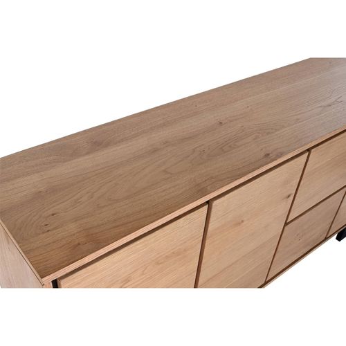 Buffet Scandinave En Bois Clair Et Métal Style Contemporain