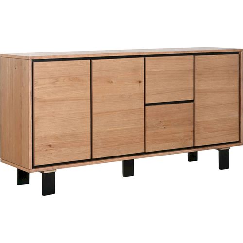Buffet Scandinave En Bois Clair Et Métal Style Contemporain
