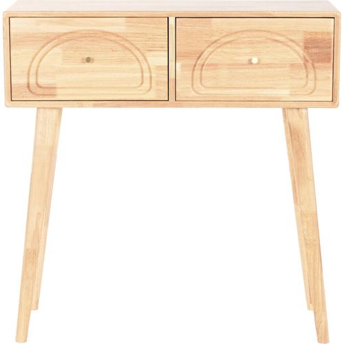 Console D Entrée En Bois De Hevea Style Scandinave Naturel