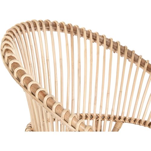 Fauteuil En Bambou Naturel Style Balinais Élégant