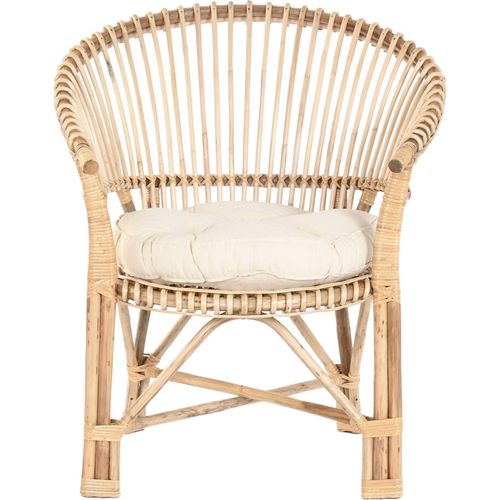 Fauteuil En Bambou Naturel Style Balinais Élégant