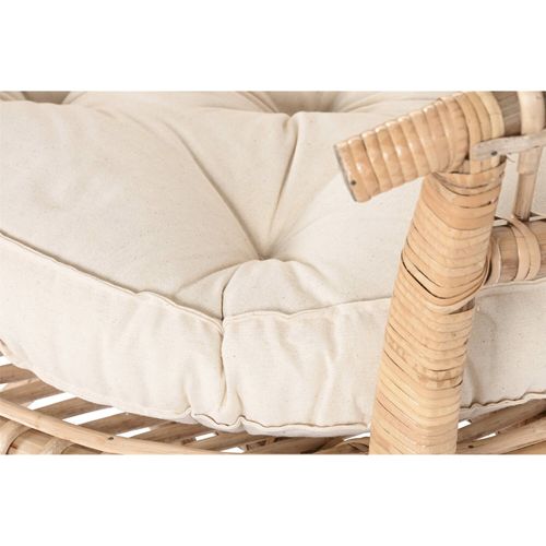 Fauteuil En Bambou Naturel Style Balinais Élégant