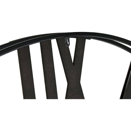 Horloge Murale Métal Blanche Style Loft Chiffres Romains Dorés