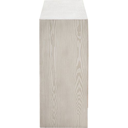 Buffet Bois De Fresne Blanc Décor Hexagonal Et Style Rustique