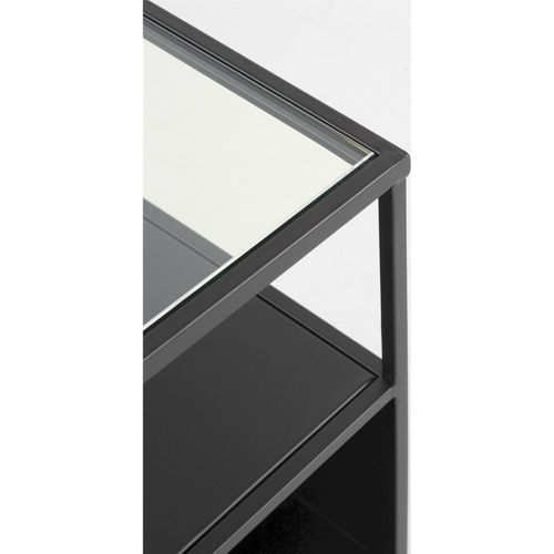 Étagère Métal Noir Design Industriel Pour Salon Moderne