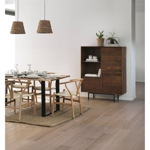 X4 Fauteuils En Bois De Hêtre Massif Et Assise Tressée Naturelle