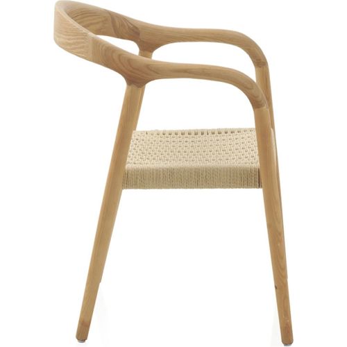 X4 Fauteuils En Bois De Frêne Assise Tressée Naturelle