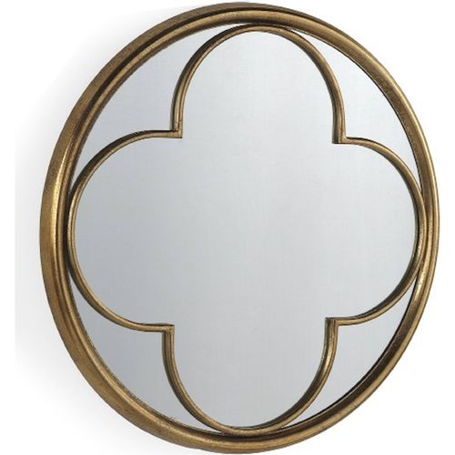 Miroir Mural Doré Style Rétro Métal Finition Vieillie