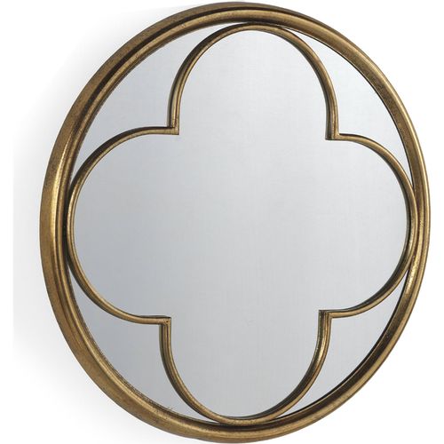 Miroir Mural Doré Style Rétro Métal Finition Vieillie