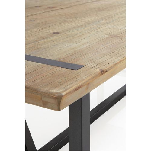 Table Basse Métal Et Bois D'inspiration Industrielle Naturelle