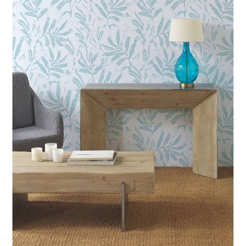 Table Basse Rectangulaire Bois D'abeto Et Pieds Métal Laqué