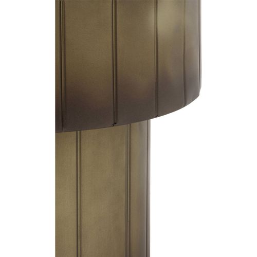 Table D'appoint Dorée En Métal Avec Plateau Amovible