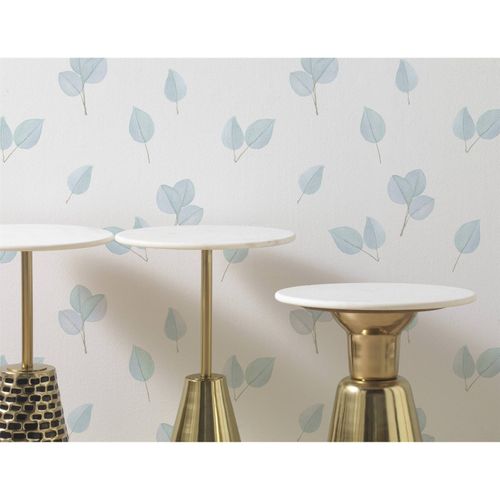 Table D'appoint Design Doré Et Marbre Blanc Élégance Contemporaine