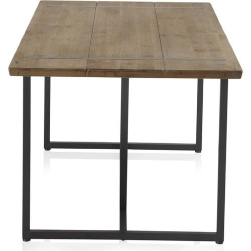 Table Métal Et Bois D'inspiration Naturelle Pour Salle à Manger