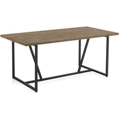Table Métal Et Bois D'inspiration Naturelle Pour Salle à Manger