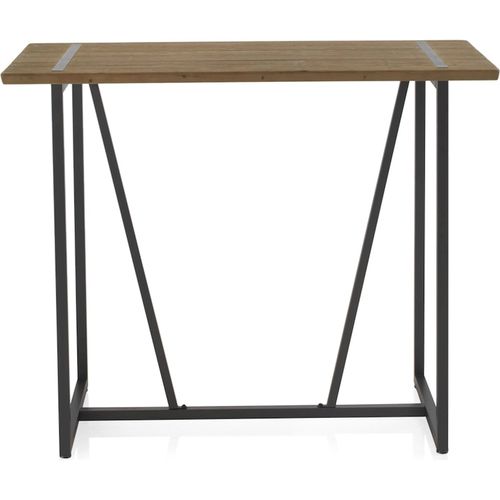 Table De Bar Métal Et Bois Esprit Industriel Naturel