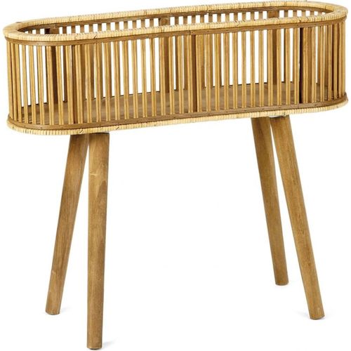Cache Pot Sur Pied En Bambou Et Rotin Style Naturel Élégant