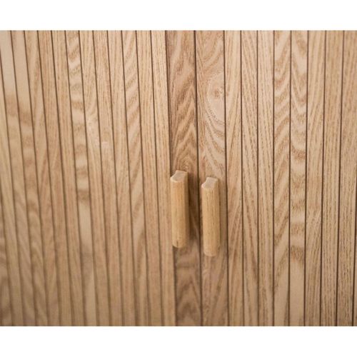 Buffet En Bois De Fresno Et Pin Avec Portes Coulissantes