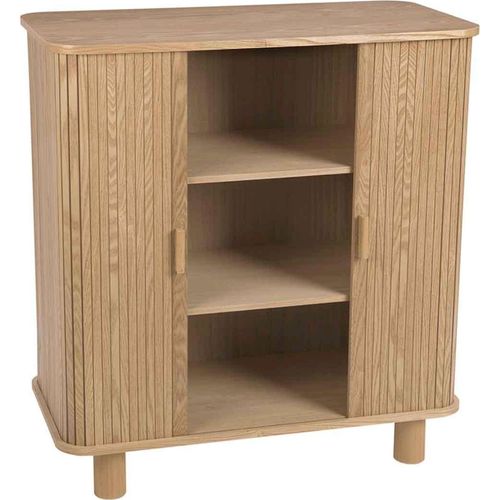 Buffet En Bois De Fresno Et Pin Avec Portes Coulissantes