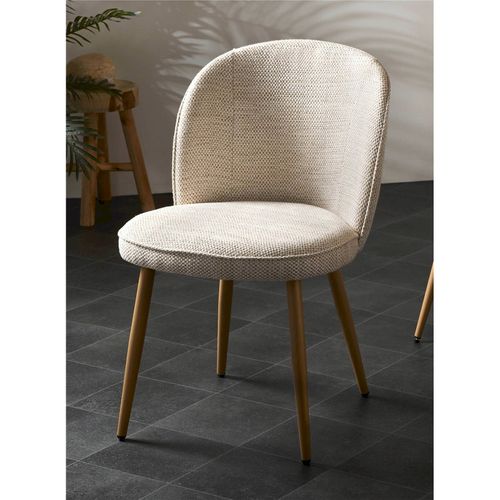 Chaise Design Naturelle Assise Confortable Pieds Bois Clair