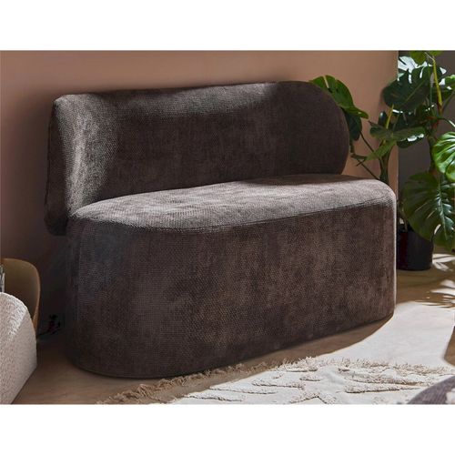 Canapé Deux Places Chenille Marron Confort Et Style Cosy