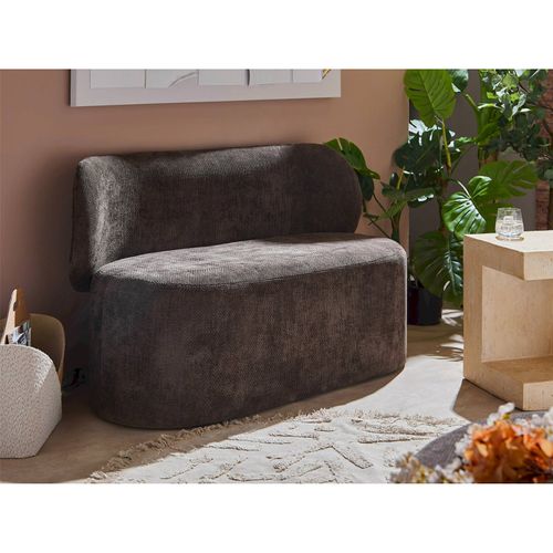 Canapé Deux Places Chenille Marron Confort Et Style Cosy