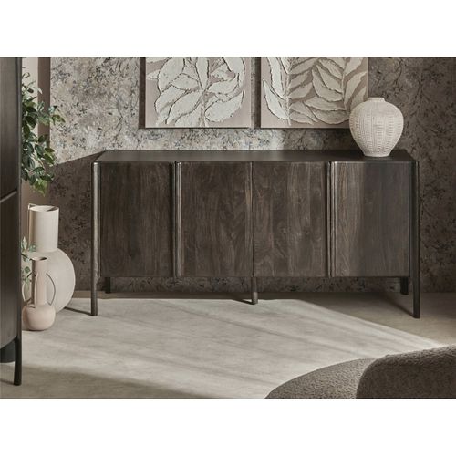 Buffet Contemporain En Bois De Manguier Finition Naturelle