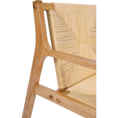 Fauteuil En Bois De Chêne Style Nordique Marron Élégant