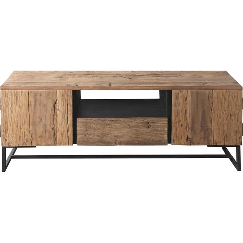 Meuble TV En Bois Recyclé Acacia Et Métal Style Industriel