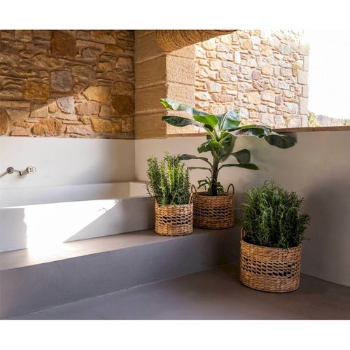 Panier En Jacinthe D Eau Naturel Tressé à La Main Déco Maison