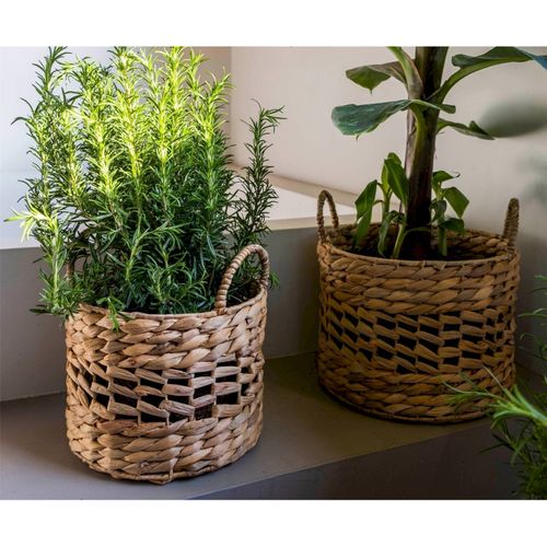 Panier En Jacinthe D Eau Naturel Tressé à La Main Déco Maison