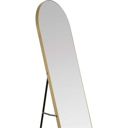 Miroir Sur Pied Doré En Aluminium Style Contemporain