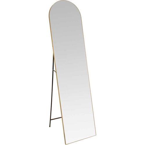 Miroir Sur Pied Doré En Aluminium Style Contemporain