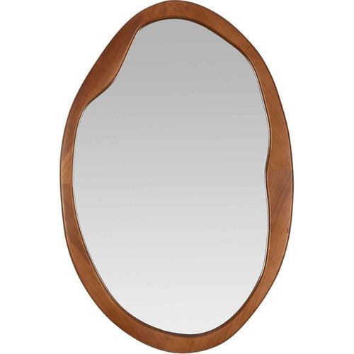 Miroir Mural Bois Vintage Forme Irrégulière Esprit Naturel