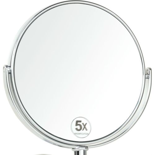 Miroir Mural Extensible Grossissant X5 Finition Argentée Élégante