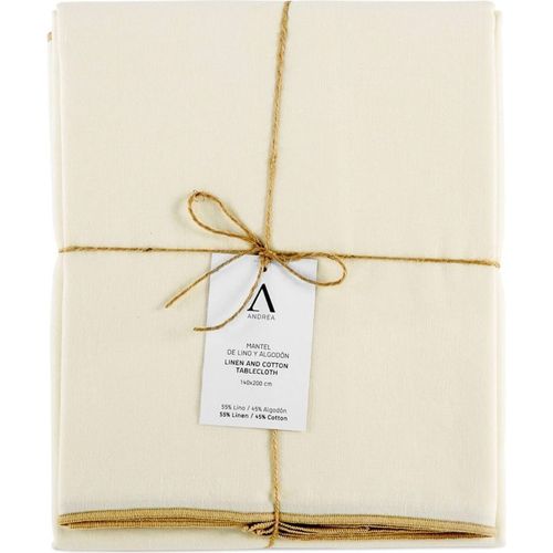 Nappe Ivoire Éco Responsable En Lin Et Coton Certifiée Oeko Tex