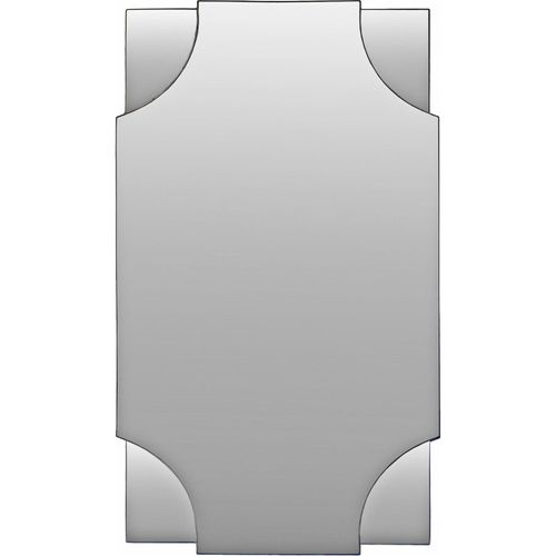 Miroir Mural Moderne Avec Bords Biseautés Et Cadre Noir