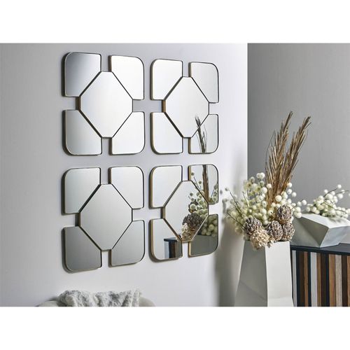 Miroir Design Doré Forme Originale Pour Décoration Murale